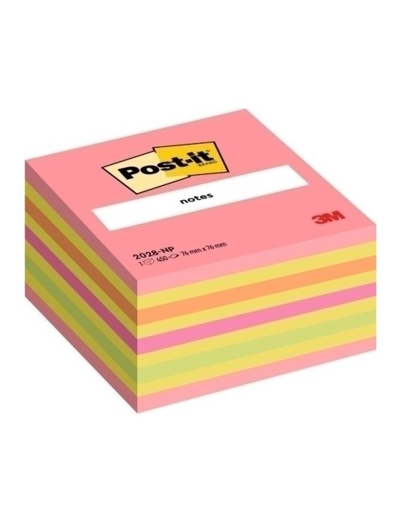 Taco Notas Post-It Cubo 450 H.Rosa Neon