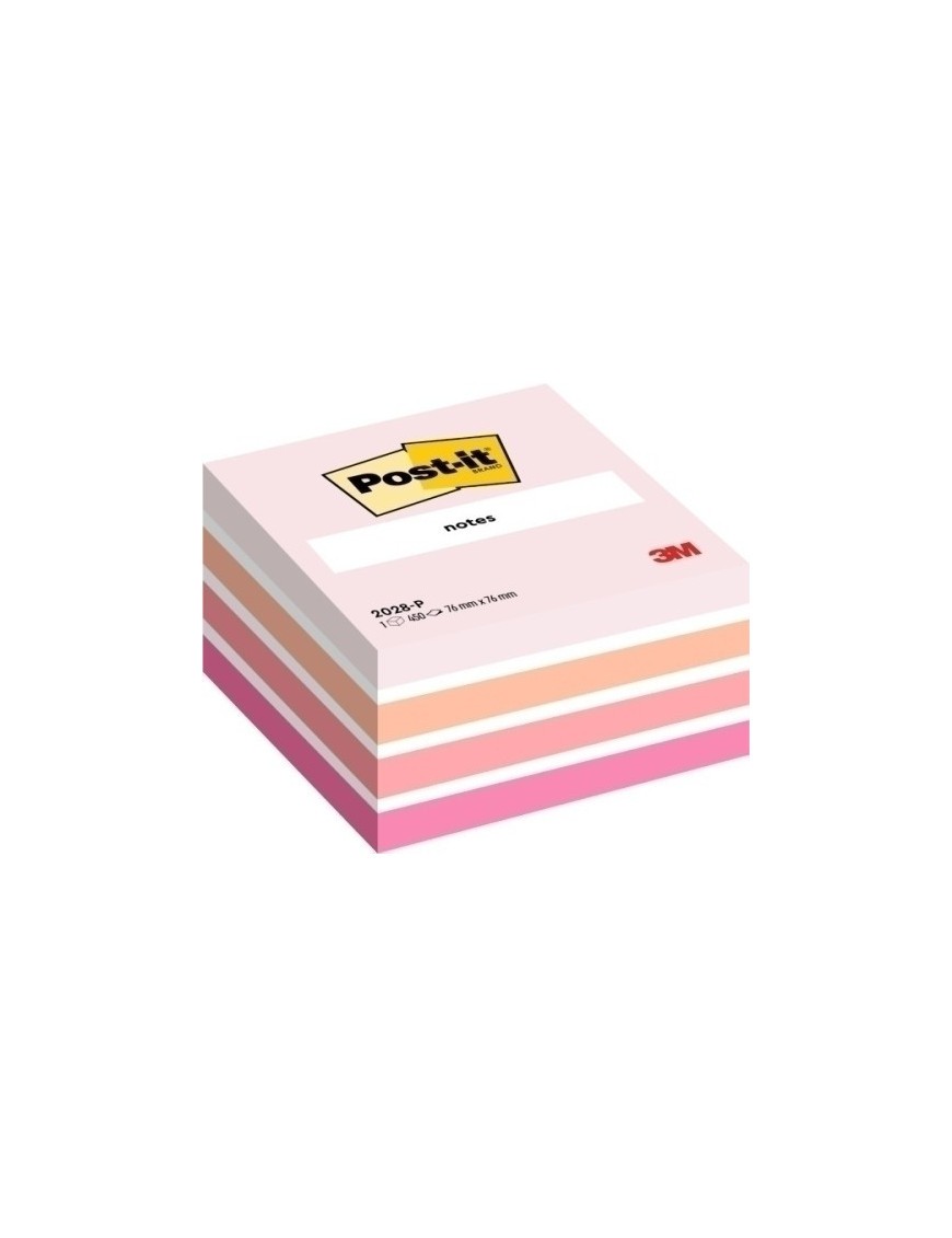 Taco Notas Post-It Cubo 450 H.Rosa Paste