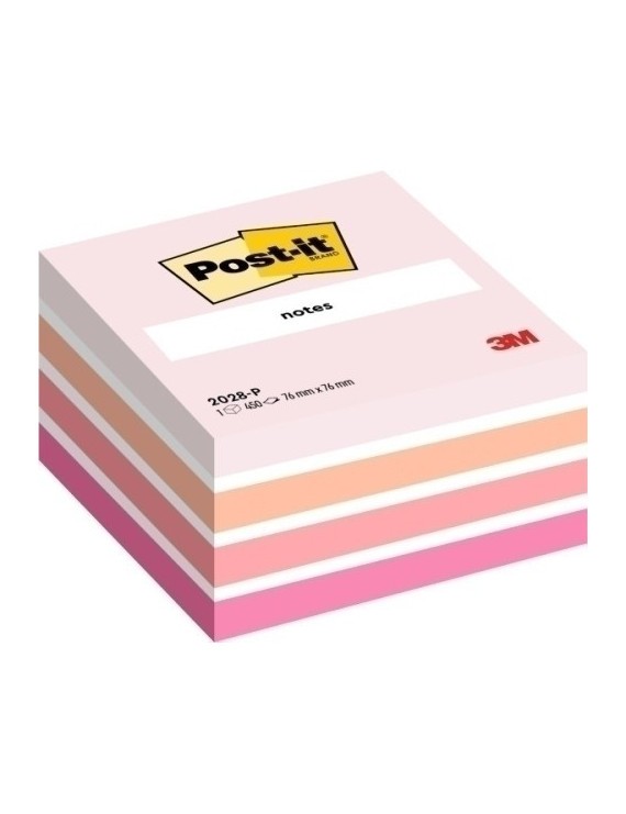 Taco Notas Post-It Cubo 450 H.Rosa Paste