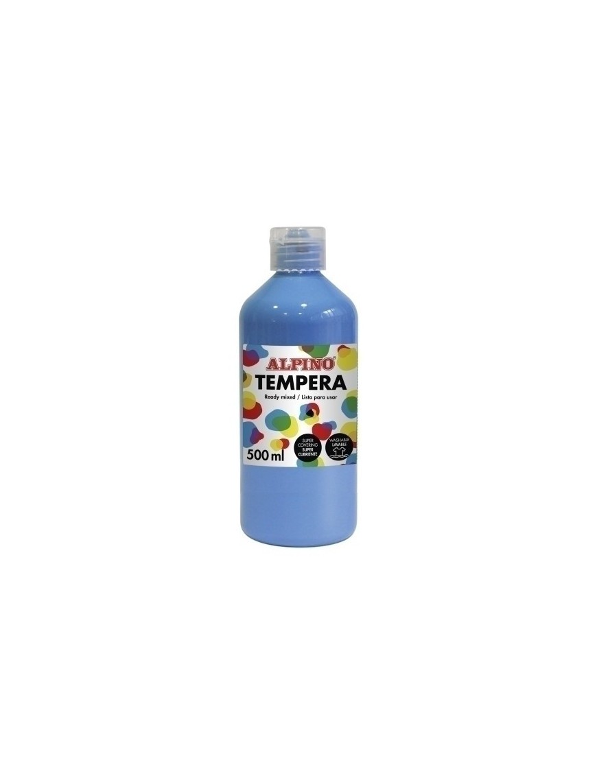 Tempera Alpino Liq. 500 Ml Azul Cyan