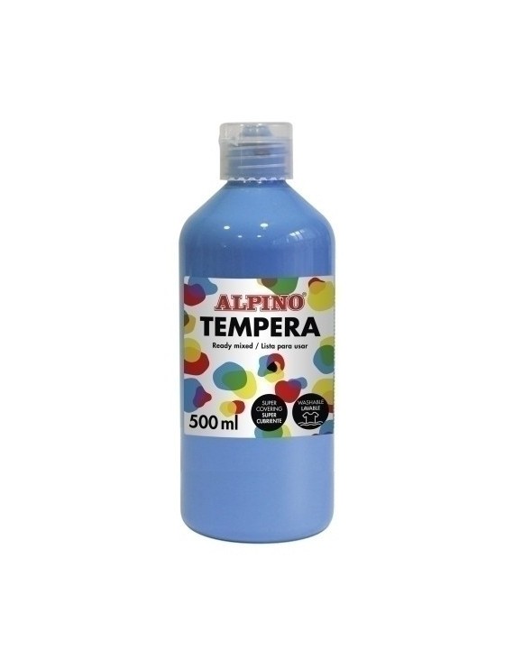 Tempera Alpino Liq. 500 Ml Azul Cyan