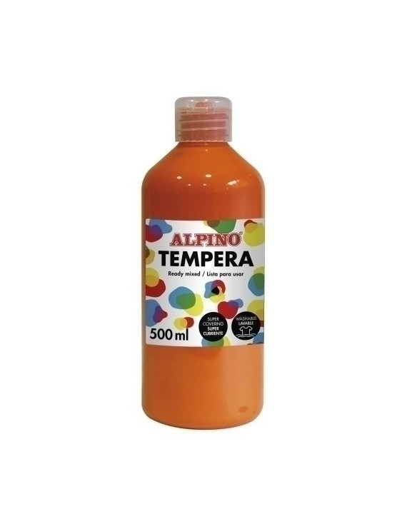 Tempera Alpino Liq. 500 Ml Naranja