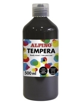 Tempera Alpino Liq. 500 Ml Negro