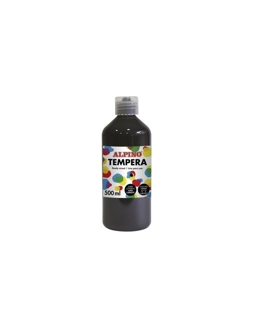 Tempera Alpino Liq. 500 Ml Negro