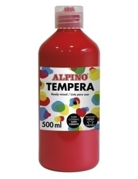 Tempera Alpino Liq. 500 Ml Rojo