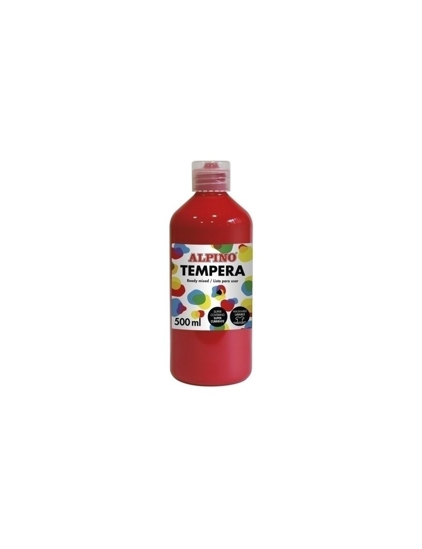 Tempera Alpino Liq. 500 Ml Rojo