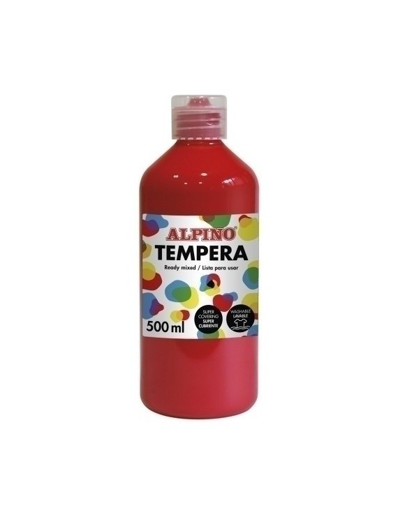 Tempera Alpino Liq. 500 Ml Rojo