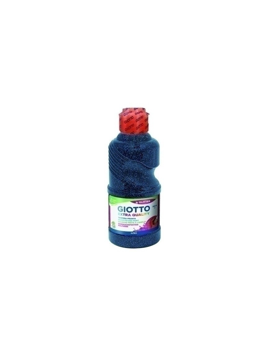 Tempera Giotto Liq.Glitter 250 Ml Azul