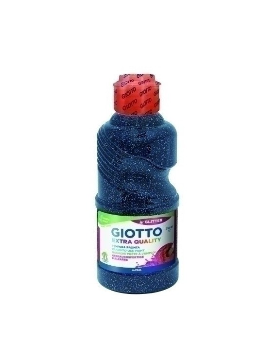 Tempera Giotto Liq.Glitter 250 Ml Azul