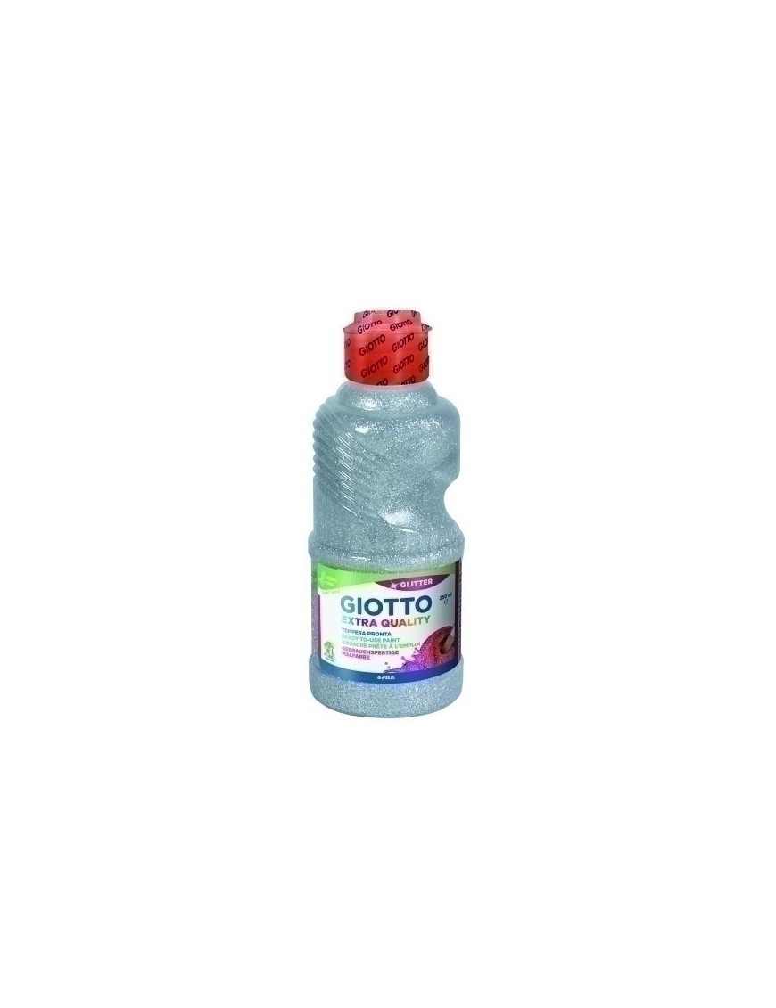 Tempera Giotto Liq.Glitter 250 Ml Plata