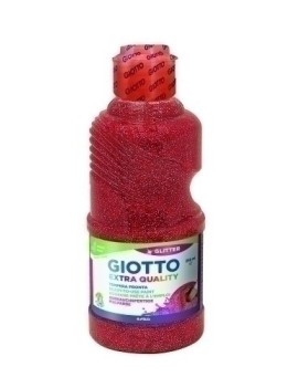Tempera Giotto Liq.Glitter 250 Ml Rojo