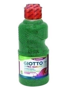 Tempera Giotto Liq.Glitter 250 Ml Verde