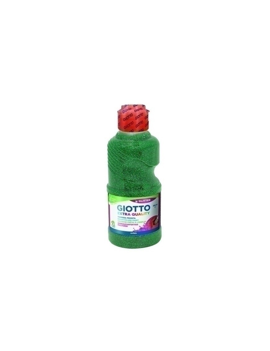 Tempera Giotto Liq.Glitter 250 Ml Verde