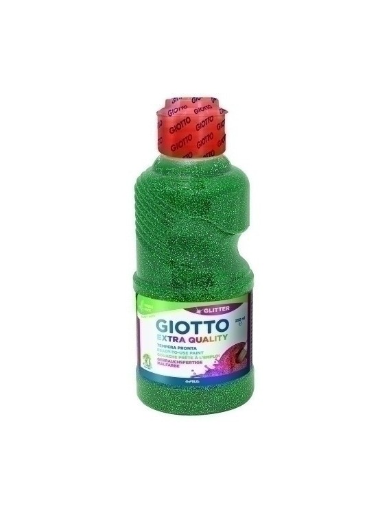 Tempera Giotto Liq.Glitter 250 Ml Verde