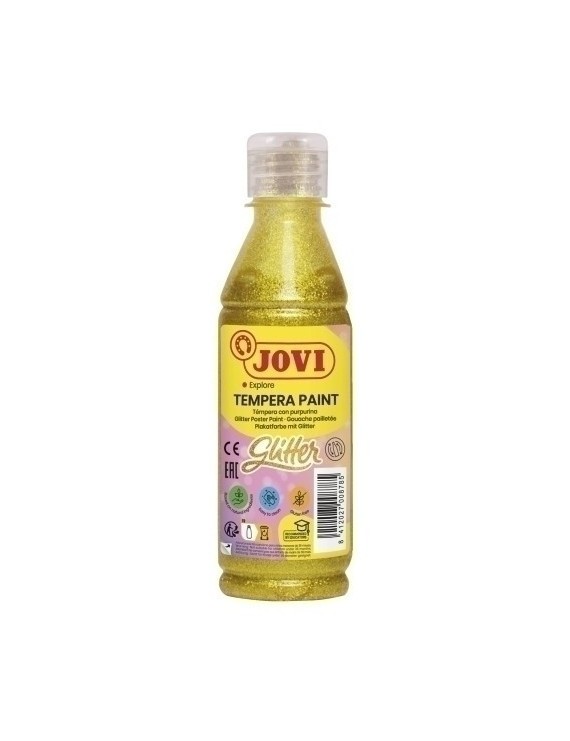 Tempera Jovi Liq.Glitter 250 Ml Amarillo