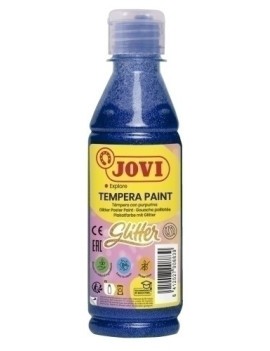 Tempera Jovi Liq.Glitter 250 Ml Azul