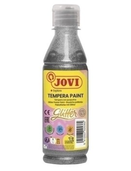 Tempera Jovi Liq.Glitter 250 Ml Plata