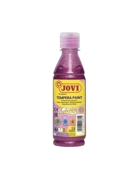 Tempera Jovi Liq.Glitter 250 Ml Rosa