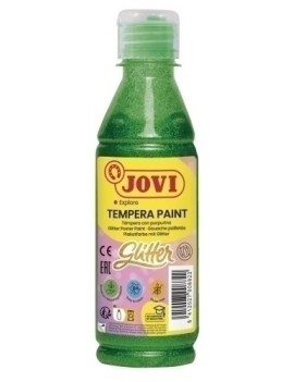 Tempera Jovi Liq.Glitter 250 Ml Verde