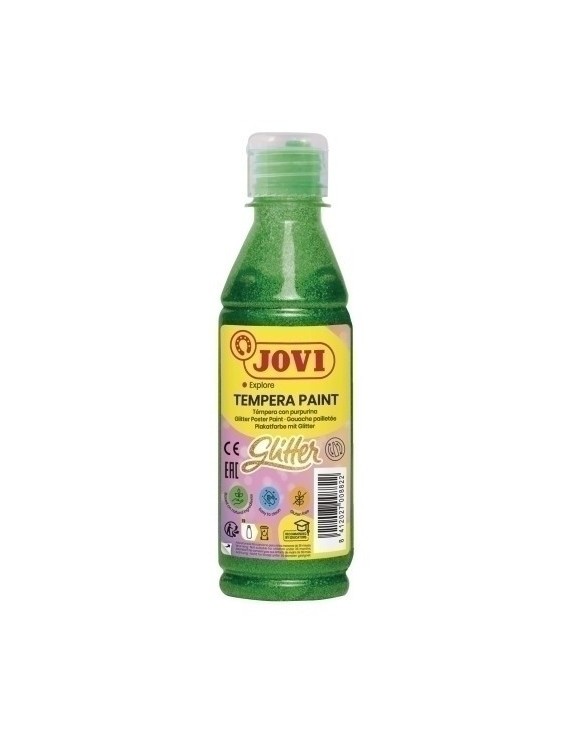 Tempera Jovi Liq.Glitter 250 Ml Verde