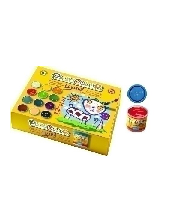 Tempera Playcolor  40 Ml Estuche  12