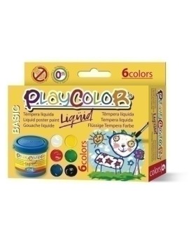 Tempera Playcolor  40 Ml Estuche  6