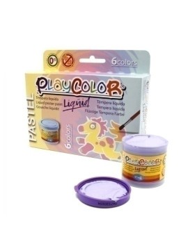 Tempera Playcolor  40Ml Pastel Estuche 6