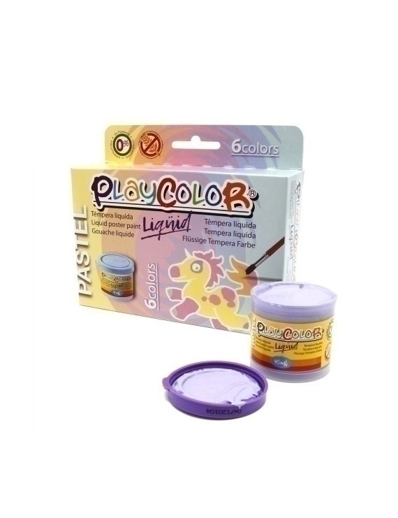 Tempera Playcolor  40Ml Pastel Estuche 6