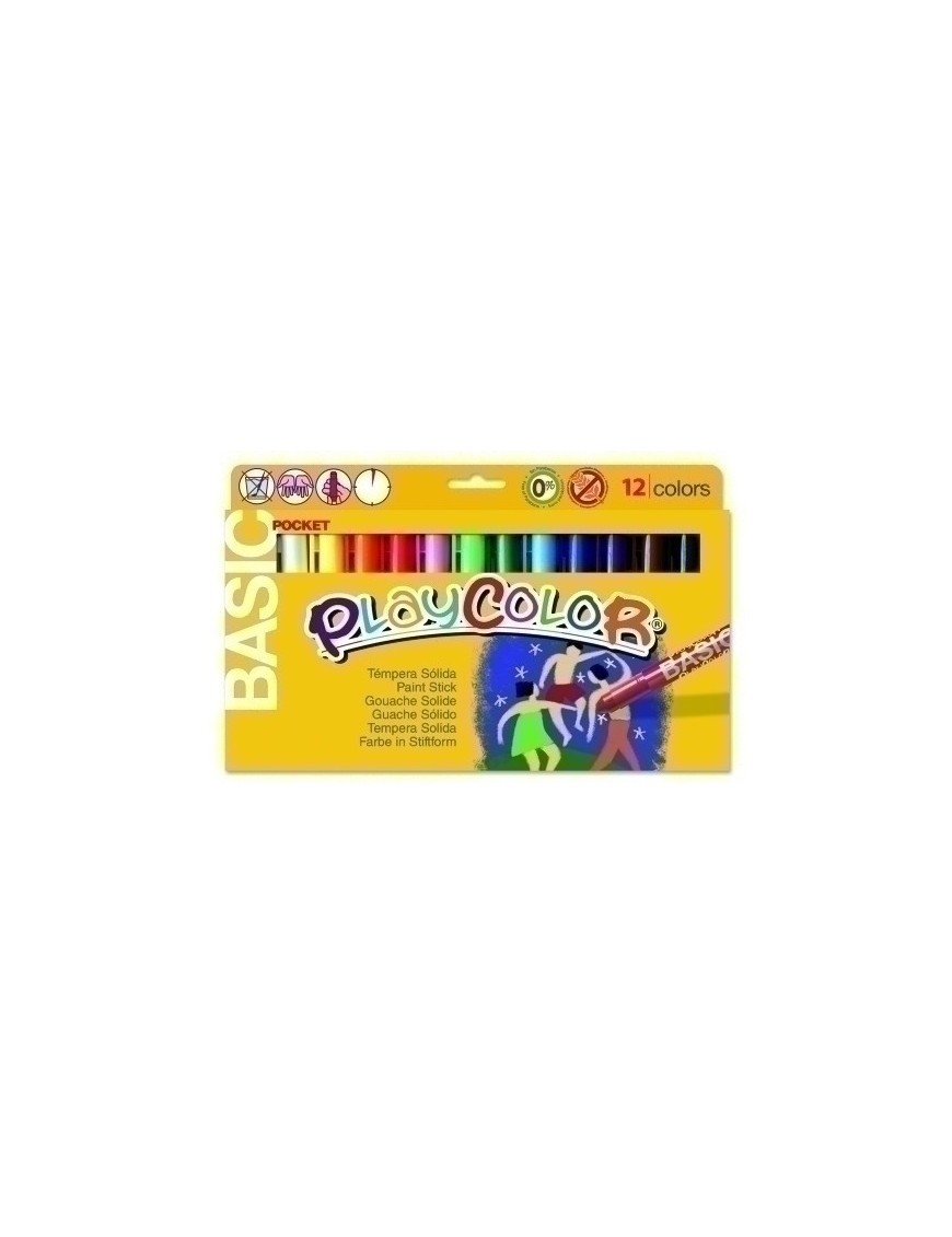 Tempera Playcolor Basic Pocket C/12