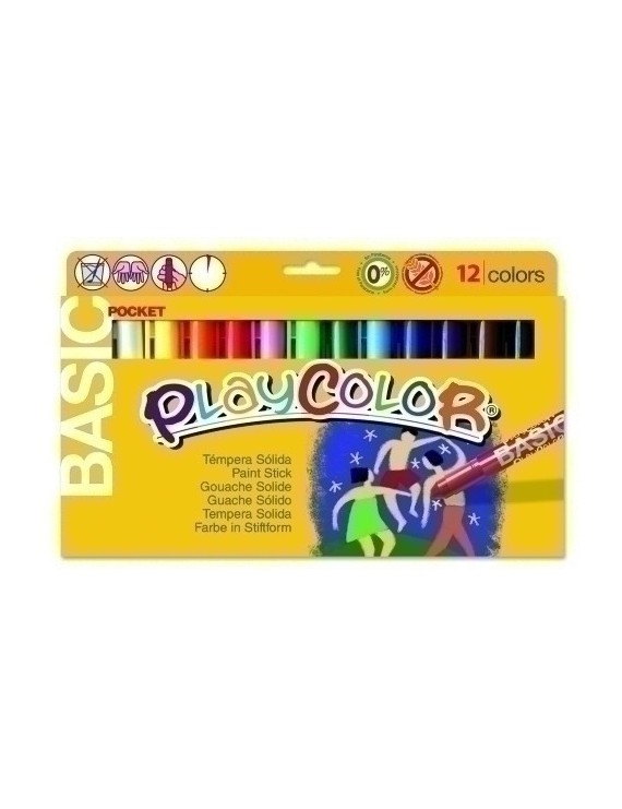 Tempera Playcolor Basic Pocket C/12