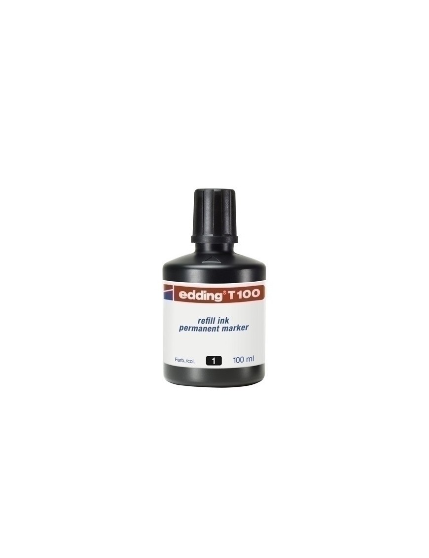 Tinta Rotul.Edding 100 Ml T100 Negro