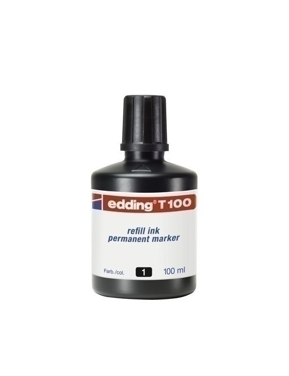 Tinta Rotul.Edding 100 Ml T100 Negro