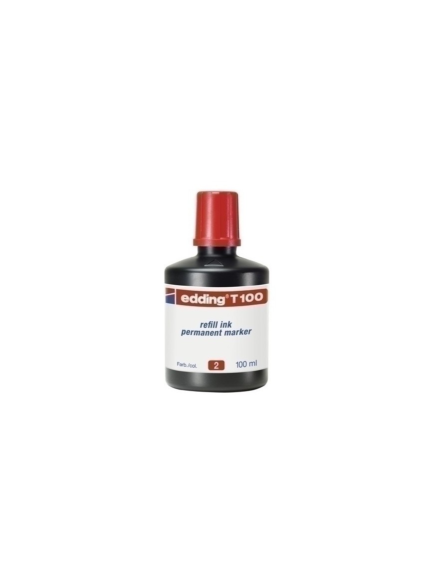 Tinta Rotul.Edding 100 Ml T100 Rojo