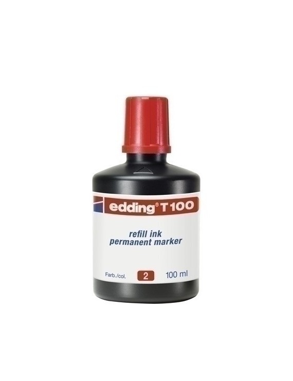 Tinta Rotul.Edding 100 Ml T100 Rojo