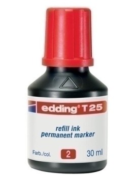 Tinta Rotul.Edding 30 Ml T25 Rojo