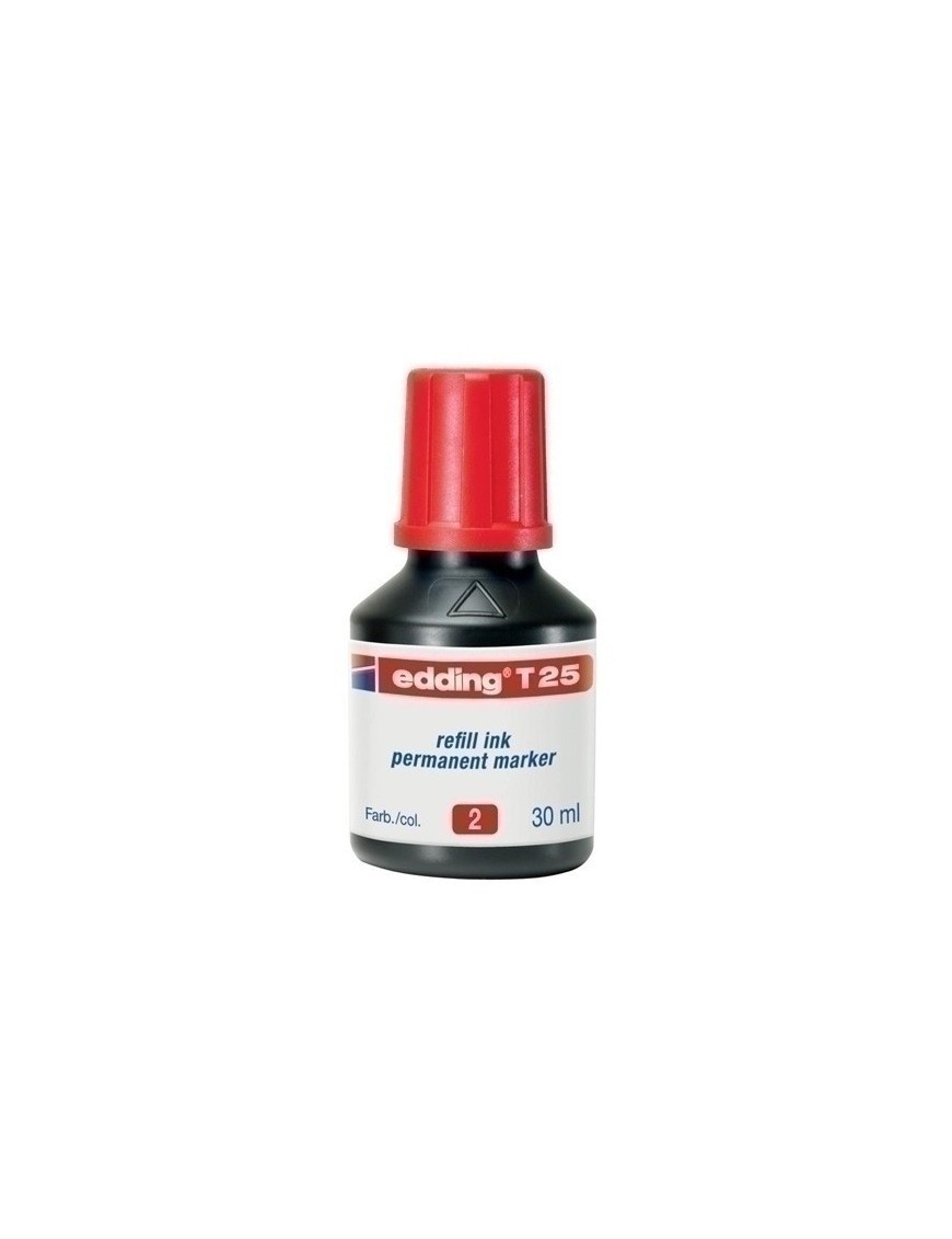 Tinta Rotul.Edding 30 Ml T25 Rojo