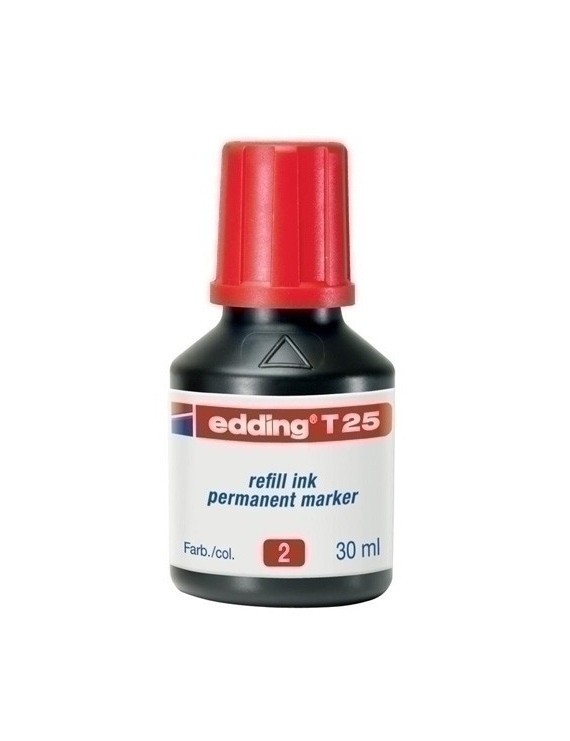 Tinta Rotul.Edding 30 Ml T25 Rojo