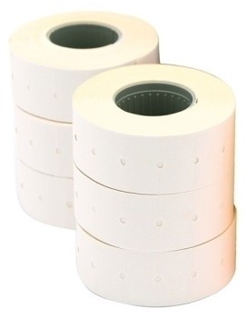 Etiquetas De Precios Apli Adh.Removible 21X12 Mm Blanco Rollo 1.000 Uds. Pack De 6