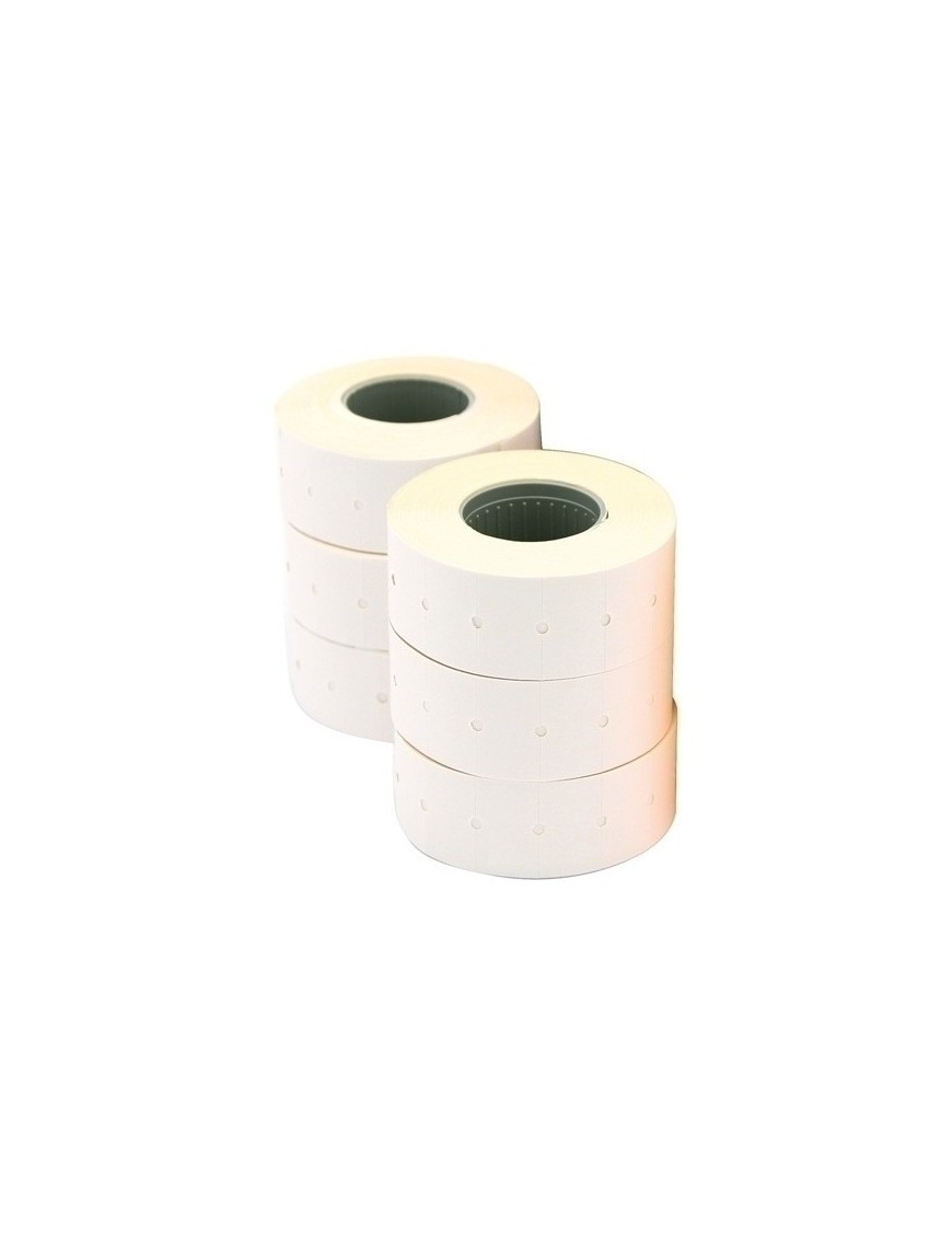 Etiquetas De Precios Apli Adh.Removible 21X12 Mm Blanco Rollo 1.000 Uds. Pack De 6