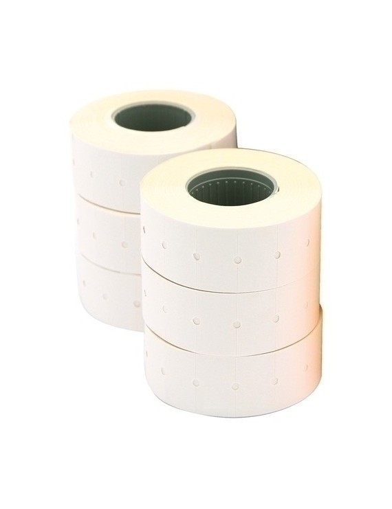 Etiquetas De Precios Apli Adh.Removible 21X12 Mm Blanco Rollo 1.000 Uds. Pack De 6