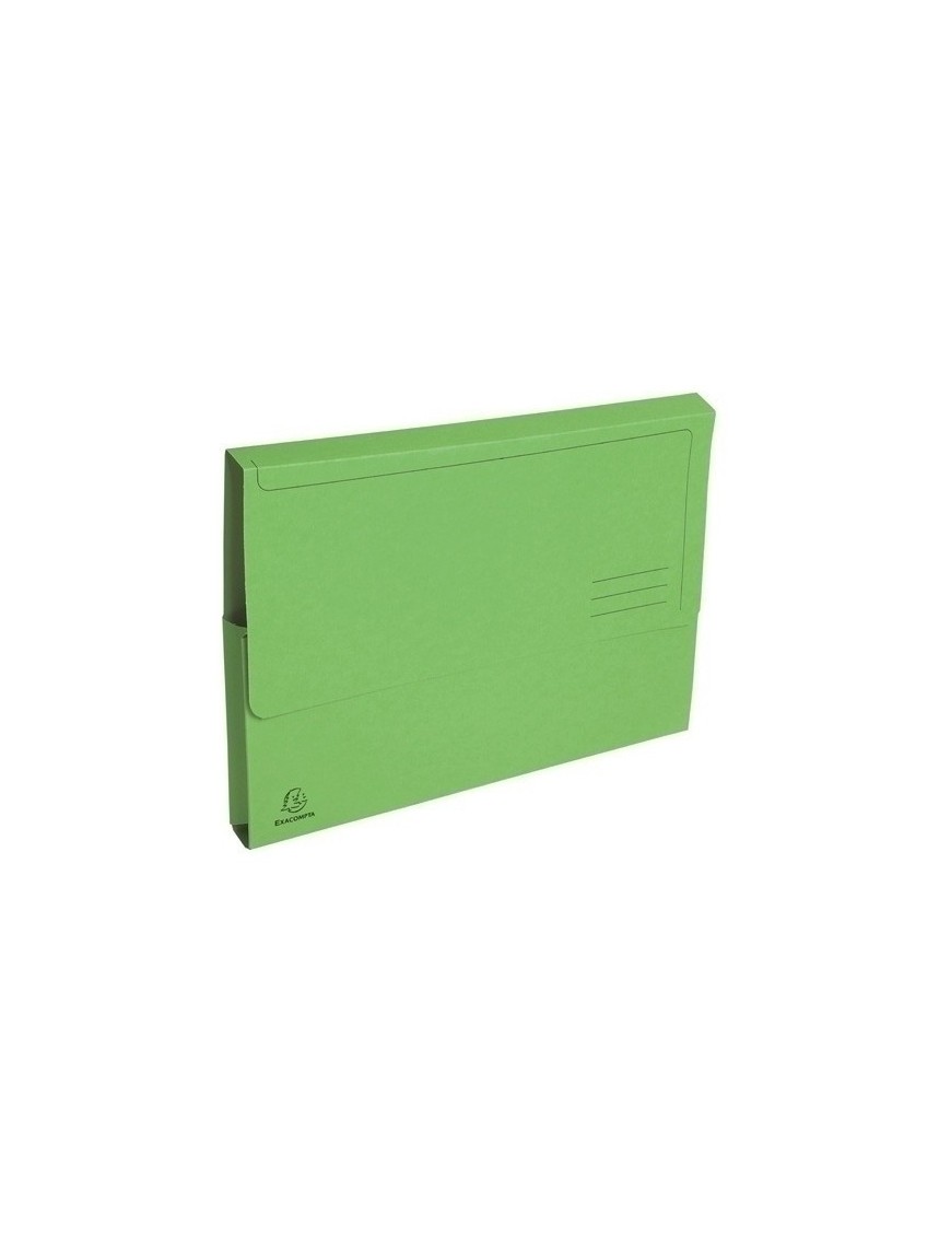 Subcarpeta Exacompta Forever (Bolsa Fuelle 32Mm) 290G A4 Verde Paquete De 10