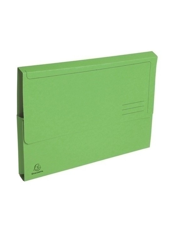 Subcarpeta Exacompta Forever (Bolsa Fuelle 32Mm) 290G A4 Verde Paquete De 10