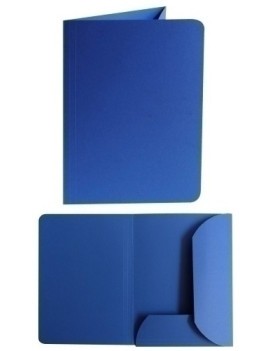 Subcarpeta Gio 2 Solapas 320G A4 Azul Paquete De 25 (32811)