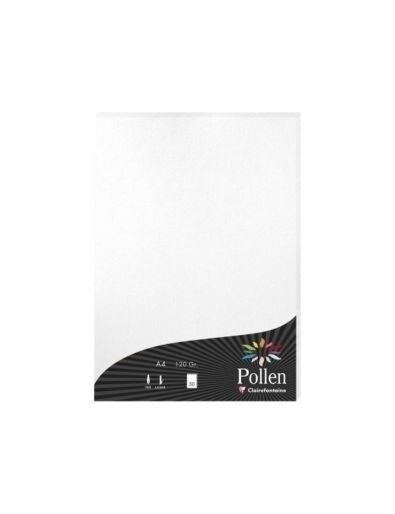 Papel Clairefontaine Pollen A4 50H Blanc