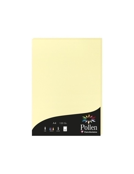 Papel Clairefontaine Pollen A4 50H Canar