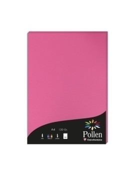 Papel Clairefontaine Pollen A4 50H Fucsi