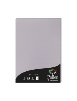 Papel Clairefontaine Pollen A4 50H Gris