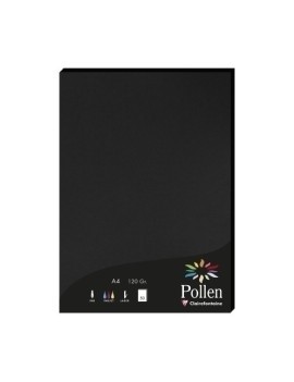 Papel Clairefontaine Pollen A4 50H Negro