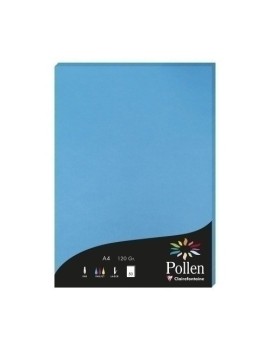 Papel Clairefontaine Pollen A4 50H Turqu