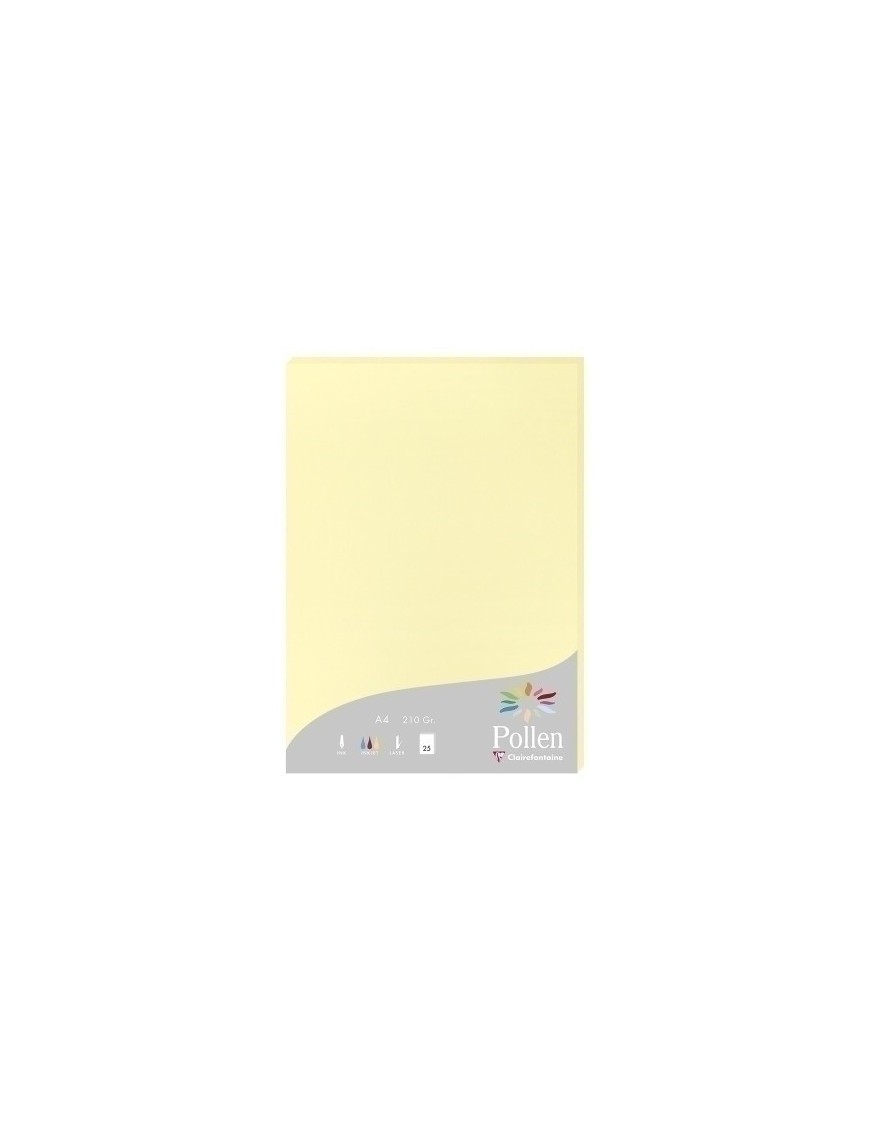 Papel Clairefontaine Pollen A4 25H Canar